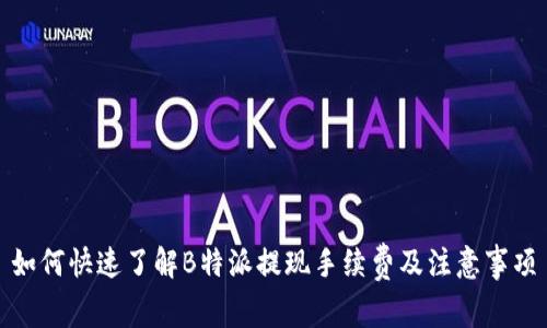 如何快速了解B特派提现手续费及注意事项